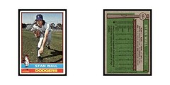 Stan Wall Rookie 1976 Topps #584 Los Angeles Dodgers Baseball Card EX