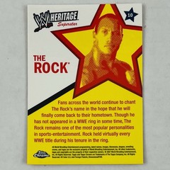 The Rock Dwayne Johnson 2007 Topps WWE Heritage Chrome #10 1963 Topps Design