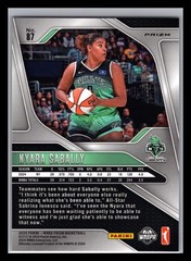 2024 Panini Prizm WNBA #87 Nyara Sabally Ice Orange Prizms