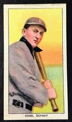 (2) TY COBB 1910 T206 Tobacco Card Bat On Shoulder Reprints TIGERS