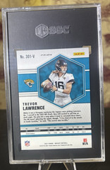 2021 Panini Mosaic Trevor Lawrence Variation Silver Prism #301-V SGC-9.5