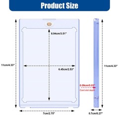 1-50X Magnetic Card Holders 35-180PT For Trading Sports Cards Protectors Sleeve