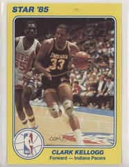 1984-85 Star NBA Court Kings 5×7 Clark Kellogg #20 0a2