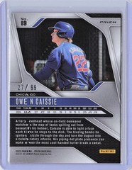 2025 Panini Prizm – Red Power Prizms #89 – Owen Caissie SN 27/99 – Chicago Cubs