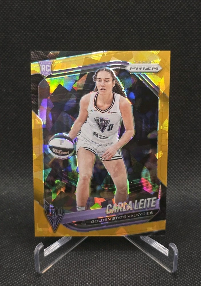 2025 Panini Prizm WNBA #6 Carla Leite RC Gold Ice Prizm /10 Rookie