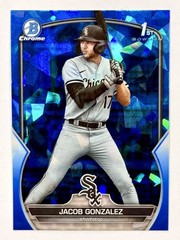 2023 Bowman Draft Sapphire Jacob Gonzalez 1st Bowman #BDC-167 Chicago White Sox
