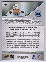 2024-25 Upper Deck Series 2 Maksymilian Szuber Young Guns Card # 456