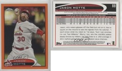 2012 Topps Chrome Retail Orange Refractor Jason Motte #88 u2h