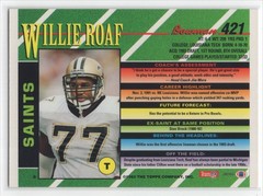 #421 1993 Bowman FOIL  Willie Roaf RC New Orleans Saints