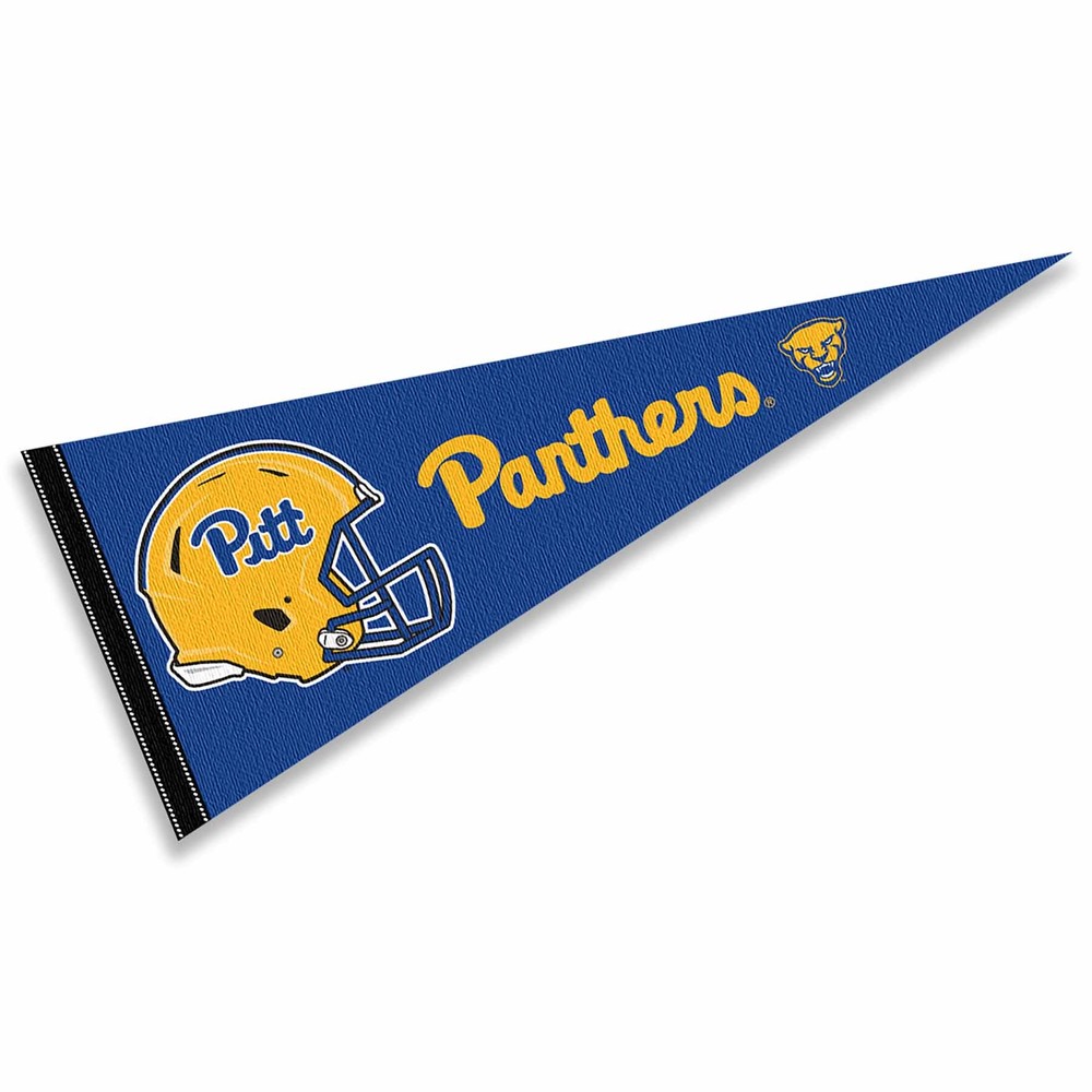 Pitt Panthers 12 in X 30 in Football Helmet Pennant