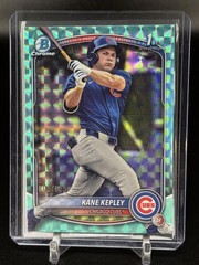 2025 Bowman Draft #BDC-200 Kane Kepley Chrome Aqua Geometric #/125
