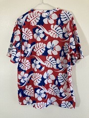 Kloanz Texas Rangers Mens Shirt XL Hawaiian Tropical Fox Sports Baseball T Shirt