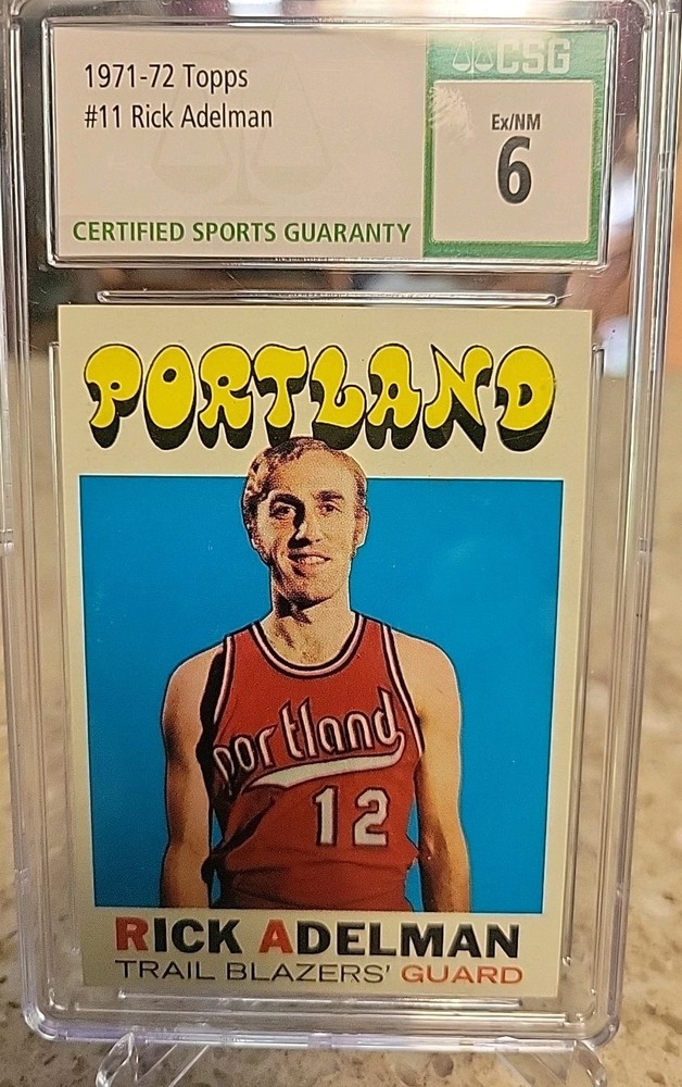 1971-72 TOPPS RICK ADELMAN CSG 6 EX/NM PORTLAND TRAIL BLAZERS