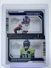DEONTE BANKS DEVON WITHERSPOON 2023 CONTENDERS ROUND NUMBERS GIANTS RC Q1300-H