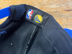 Golden State Warriors Snapback Hat Mitchell & Ness NBA Dark Blackout Logo