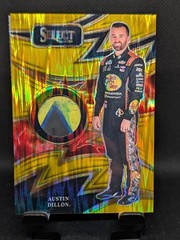 2025 Panini Select Racing #S-ADN Austin Dillon Sparks Gold Flash Prizm 10/10