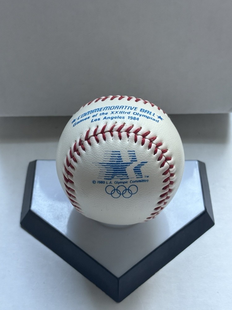 1984 XXII US Summer Olympics Official Rawlings Baseball Commemorative “plastic”