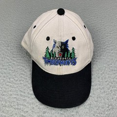 VTG Minnesota Timberwolves Cap Hat Adjustable Strap One Size Gray NBA