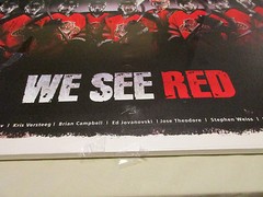 FLORIDA PANTHERS CANVAS PRINT 36&Prime;X24&Prime; WE SEE RED KULIKOV JOVANOVSKI NHL MAN CAVE