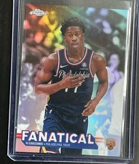 VJ Edgecombe 2025-26 Topps Chrome Update Fanatical SP Insert