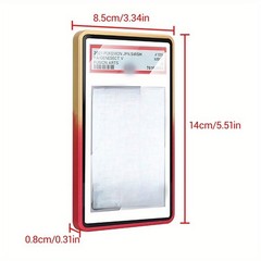 10pcs/set Magnetic Metal Slab Bumper Case UV-Resistant For 35pt PSA Graded Cards