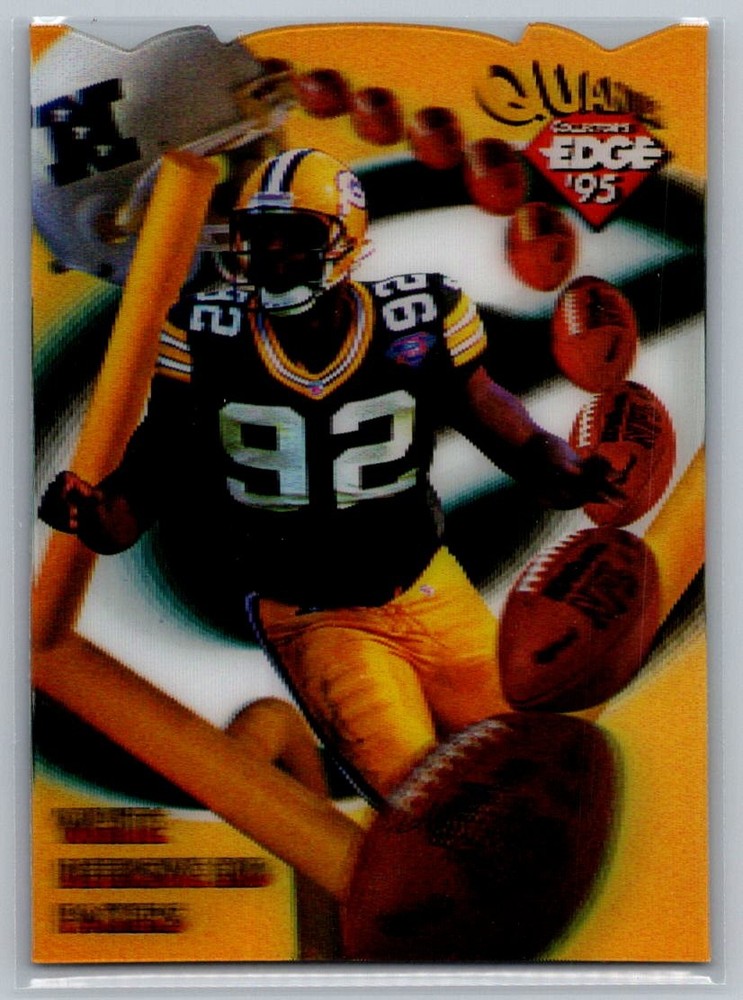 1995 Collector&rsquo;s Edge #28 Reggie White EdgeTech Quantum Motion Die Cuts