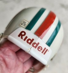 MIAMI DOLPHINS RIDDELL THROWBACK COLLECTIBLE 2-7/8 MICRO FOOTBALL HELMET DAMAGE