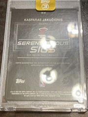 2025-26 Topps Three – Serendipitous Sigs Kasparas Jakucionis #SS-KJ Bronze…