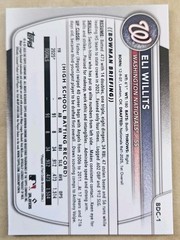 2025 Bowman Chrome Mega Eli Willits BDC-1 Blue Mojo Refractor #/150 1st