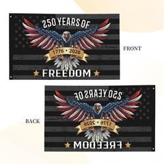 250 Years America Flag – 3×5 FT (60 inches x 36 inches), 250 Black