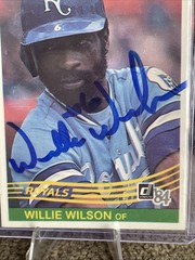 1984 Donruss – Willie Wilson Auto #175 Kansas City Royals