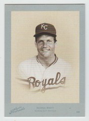 GEORGE BRETT 2005 Donruss Studio Portraits #SP-28 BLUE BLACK & WHITE #04/20 SSP