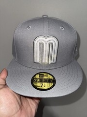 Mexico WBC World Baseball Classic Fitted Hat New Era 59FIFTY Gray Grey