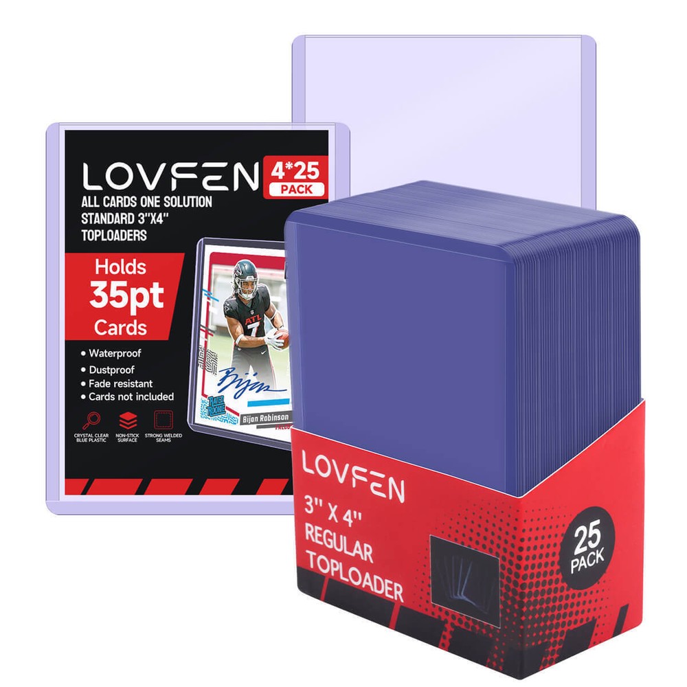 100/200/500/1000/2000CT Standard 3&Prime;x4&Prime; Toploaders For 35pt Trading Sports Cards