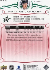 Mattias Janmark UD Exclusives Upper Deck – UD Exclusives 309 NM