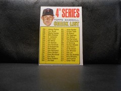1967 Topps #278 4th Series Checklist: 284-370 Jim Kaat Unmarked
