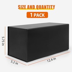 CD Storage Box, DVD Storage Box- Durable 5.2 x 5.75 x 12 12×5.2×5.75 inches