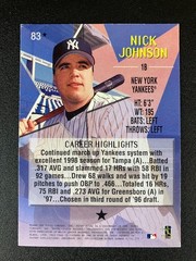 Nick Johnson 1999 Topps Stars Yankees In Person IP TTM Signed Auto Autograph