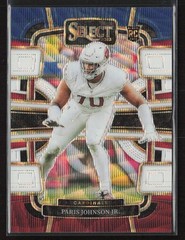 Paris Johnson Jr. 2023 Panini Select #3 Tri-Color Prizms /259 Arizona Cardinals