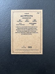 2025 Onyx Vintage Extended Orange Border /99 Eli Willits #OVELWI