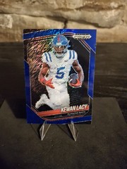 2025 Panini Prizm Black Kewan Lacy Blue Shimmer FOTL Prospects /35 #153 Ole Miss