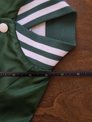 Vintage 80s Chalk Line New York Jets Satin Jacket Youth Size Small (6/7) Green