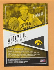 Aaron White Iowa Hawkeyes 2015-16 Contenders Draft School Colors #9