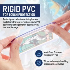 Premium Top Loaders for Cards Case Pack | Hard Top Loader Trading Card Sleeve…