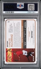 2022 Netpro Carlos Alcaraz Red Shirt PSA 9