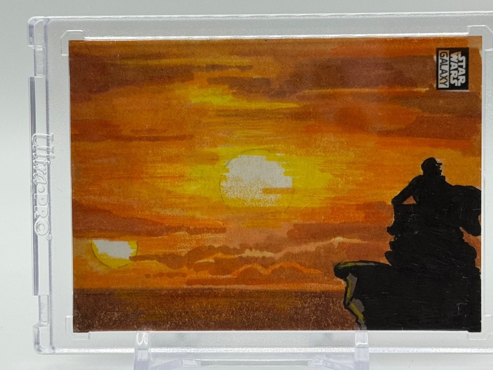 2021 Topps Chrome Star Wars Galaxy 1/1 Sketch luke sunset