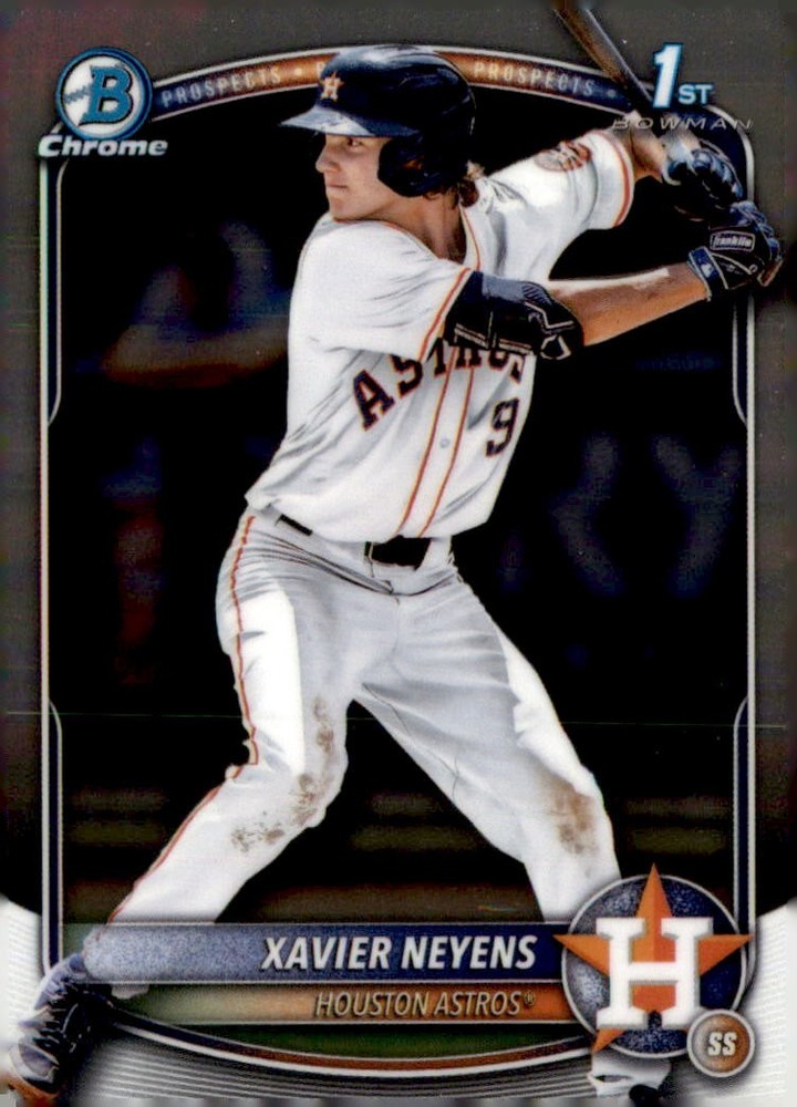 Xavier Neyens 2025 Bowman Draft Chrome #BDC-2 1st RC Houston Astros