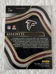 2021 Panini Select Football Kyle Pitts Field Level Base Rookie #346 Falcons 🏈🏈