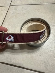 NHL COLORADO AVALANCHE WOVEN BELT XL