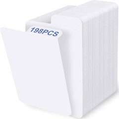 198PCS White Trading Card Dividers for MTG Sports and Game Card Organization